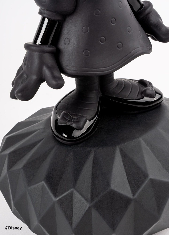 LLADRÓ objet décoratif MINNIE TOTAL BLACK Disney Collection