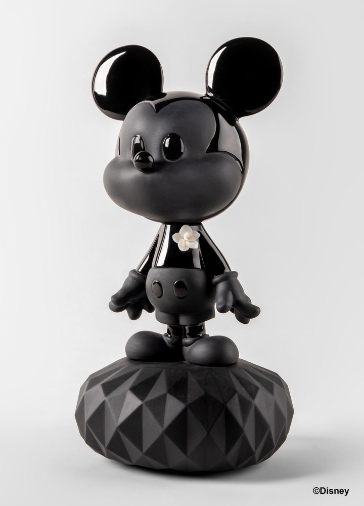 LLADRÓ objet décoratif MICKEY TOTAL BLACK Disney Collection