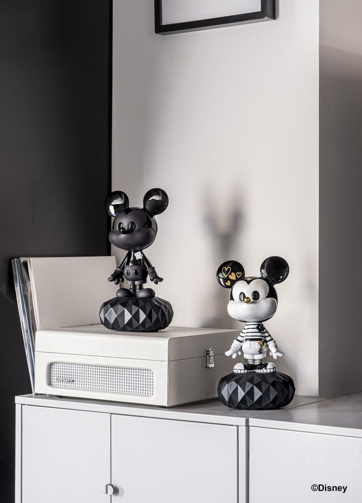 LLADRÓ objet décoratif MICKEY TOTAL BLACK Disney Collection