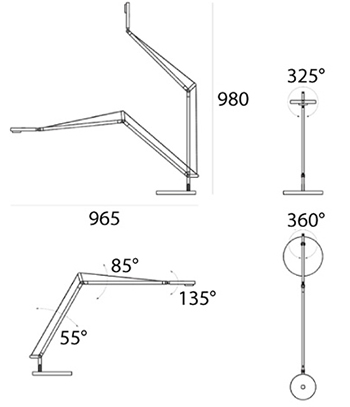 ARTEMIDE DEMETRA TABLE PROFESSIONAL