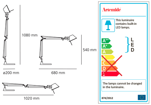 ARTEMIDE TOLOMEO MINI LED