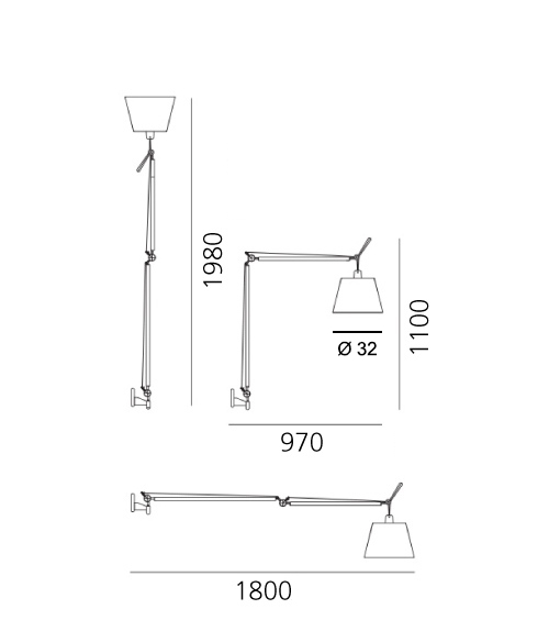 Artemide Tolomeo Mega LED Wall