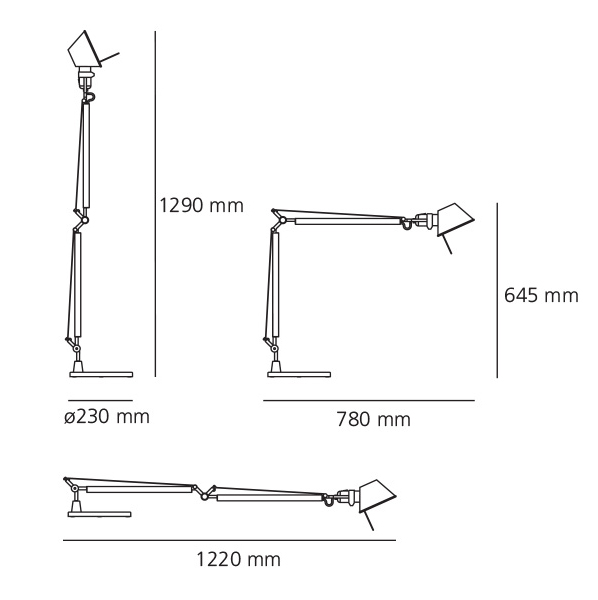 Artemide Tolomeo Tavolo