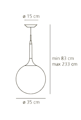 ARTEMIDE CASTORE 35 SUSPENSION