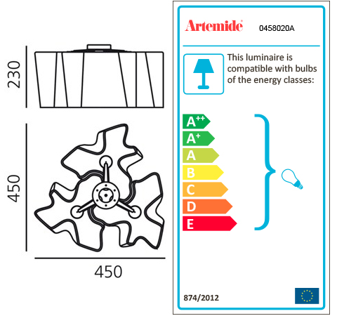 ARTEMIDE LOGICO MINI CEILING 3x120°