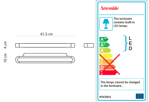 ARTEMIDE TALO 60 LED WALL