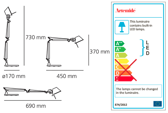 ARTEMIDE TOLOMEO MICRO LED