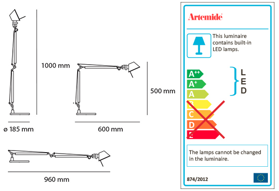 ARTEMIDE TOLOMEO MIDI LED