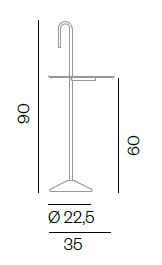 BD BARCELONA DESIGN table d'appoint BATON