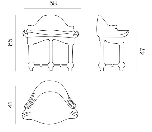 BD BARCELONA DESIGN tabouret CALVET