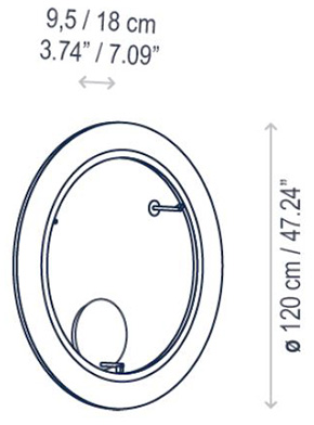 BOVER RODA PF/120 CON SPECCHIO