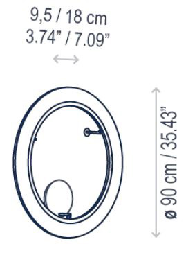 BOVER RODA PF/90 CON SPECCHIO