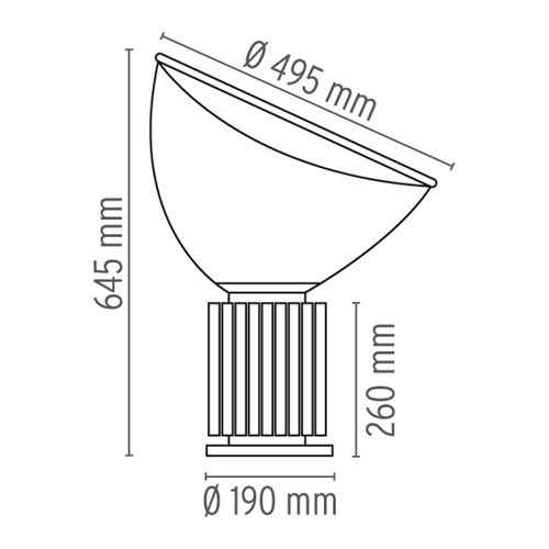 flos taccia sizes