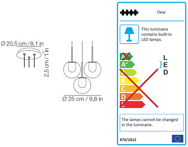 Kundalini Dew sizes