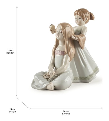 LLADRÓ objet décoratif JE TE PEIGNE