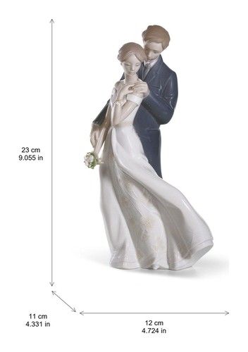 LLADRÓ objet décoratif AMOUR ÉTERNEL