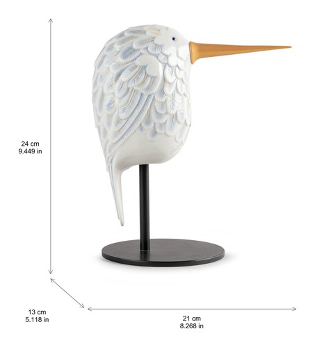 LLADRÓ objet décoratif FACE 2 FACE - COLIBRI