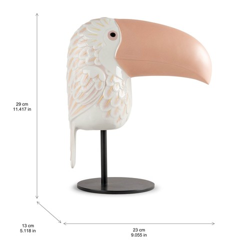 LLADRÓ objet décoratif FACE 2 FACE - TOUCAN