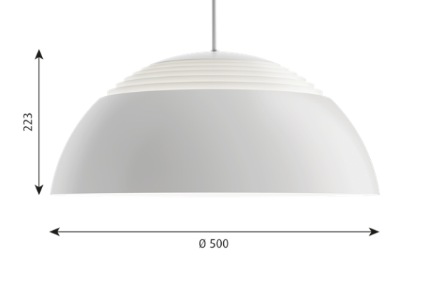 Louis Poulsen AJ Royal sizes