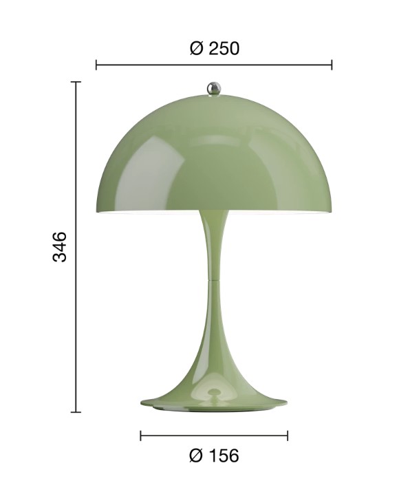 Louis Poulsen Panthella tavolo sizes