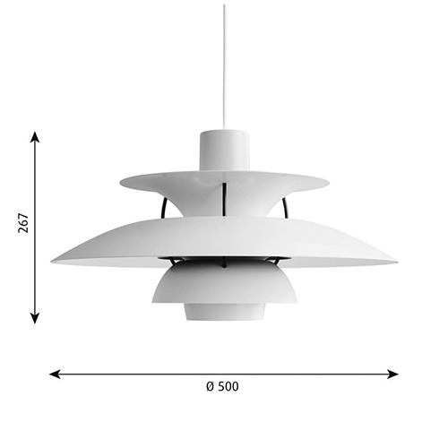 Louis Poulsen PH 5 sizes