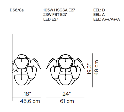 luceplan misure hope