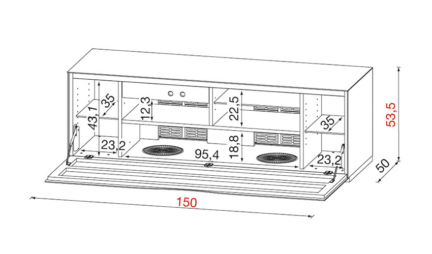 munari modena MO152 dimensions