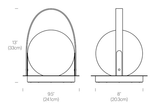 PABLO DESIGNS lampe de table portable BOLA LANTERN
