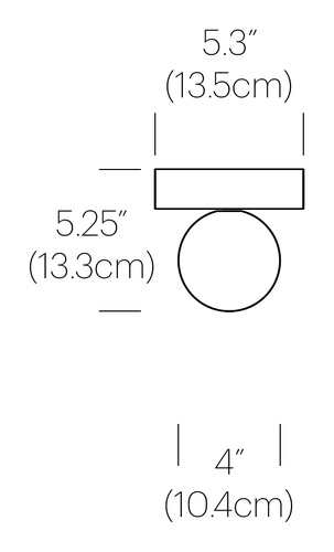 PABLO DESIGNS plafonnier BOLA SPHERE FLUSH 4