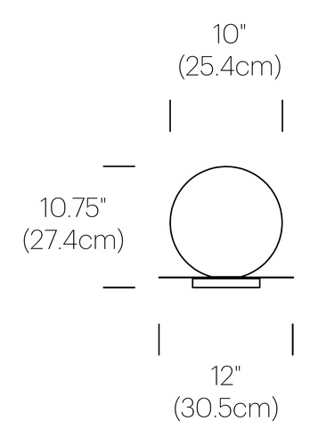 PABLO DESIGNS lampe de table BOLA SPHERE TABLE 10