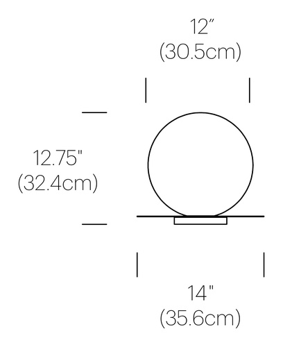 PABLO DESIGNS lampe de table BOLA SPHERE TABLE 12