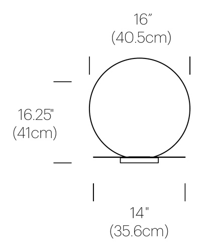 PABLO DESIGNS lampe de table BOLA SPHERE TABLE 16