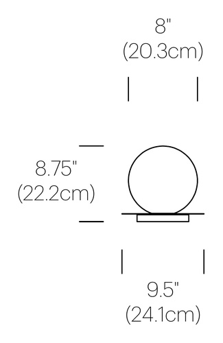 PABLO DESIGNS lampe de table BOLA SPHERE TABLE 8