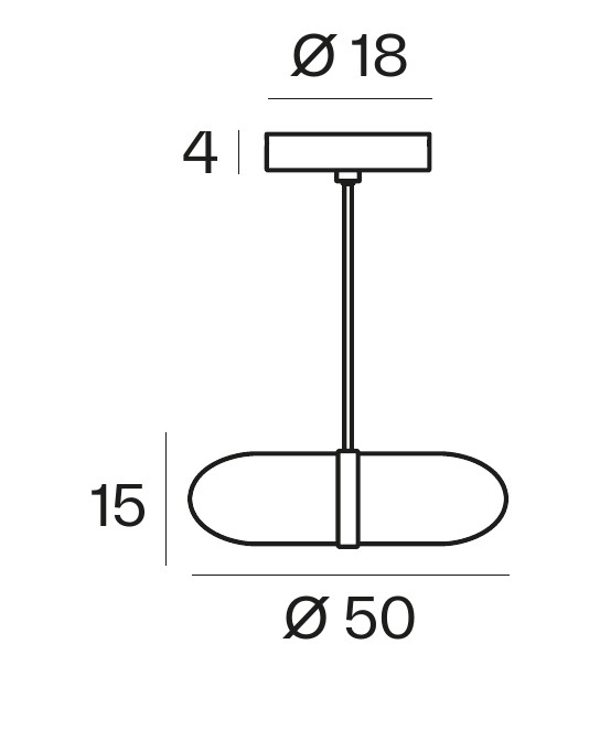 TOOY lampe à suspension BOLINA 509.25