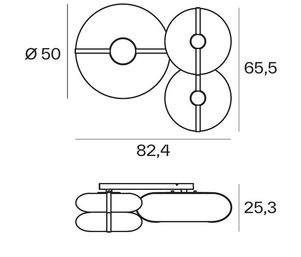 TOOY lampe de plafond BOLINA 509.73