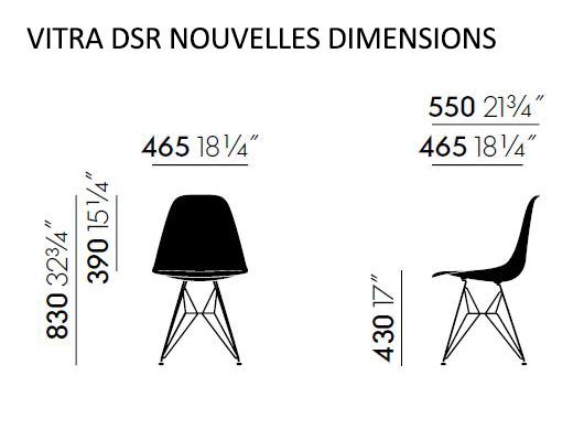 Vitra DSR Nuove dimensioni