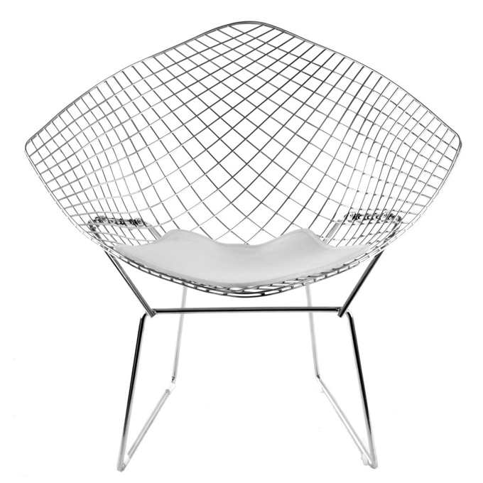 KNOLL fauteuil avec coussin BERTOIA DIAMOND
