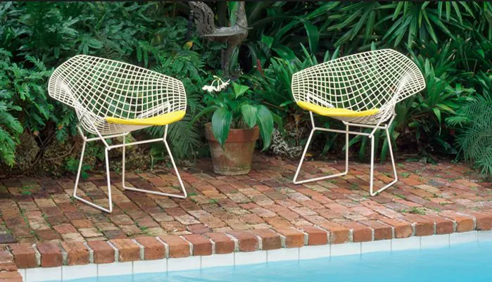 KNOLL fauteuil avec coussin BERTOIA DIAMOND