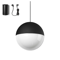 FLOS lampe à suspension STRING LIGHT SPHÈRE 12 mètres avec FLOOR SWITCH NOIR