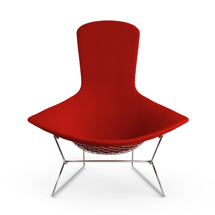 KNOLL fauteuil relax entièrement rembourrée BERTOIA