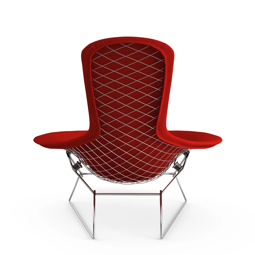 KNOLL fauteuil relax entièrement rembourrée BERTOIA