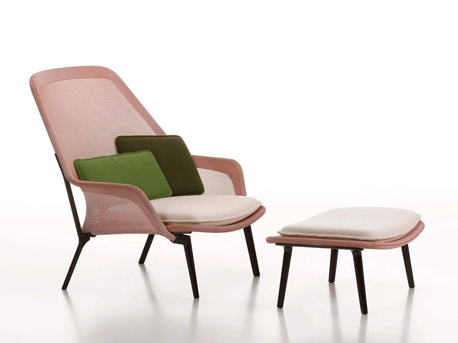 VITRA fauteuil SLOW CHAIR & OTTOMAN