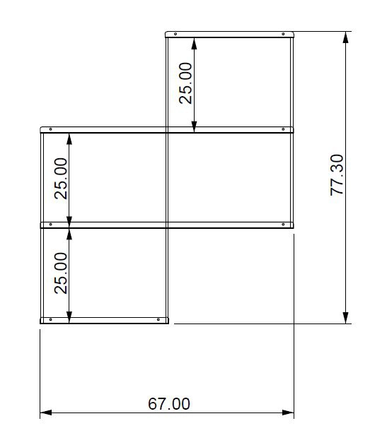 KRIPTONITE bibliothèque murale KROSSING composition 1