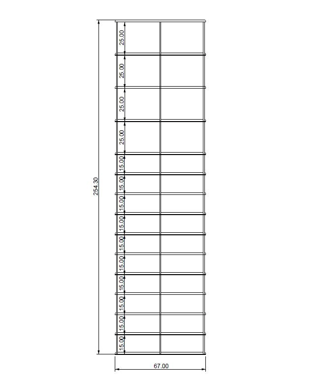 KRIPTONITE bibliothèque murale KROSSING composition 7