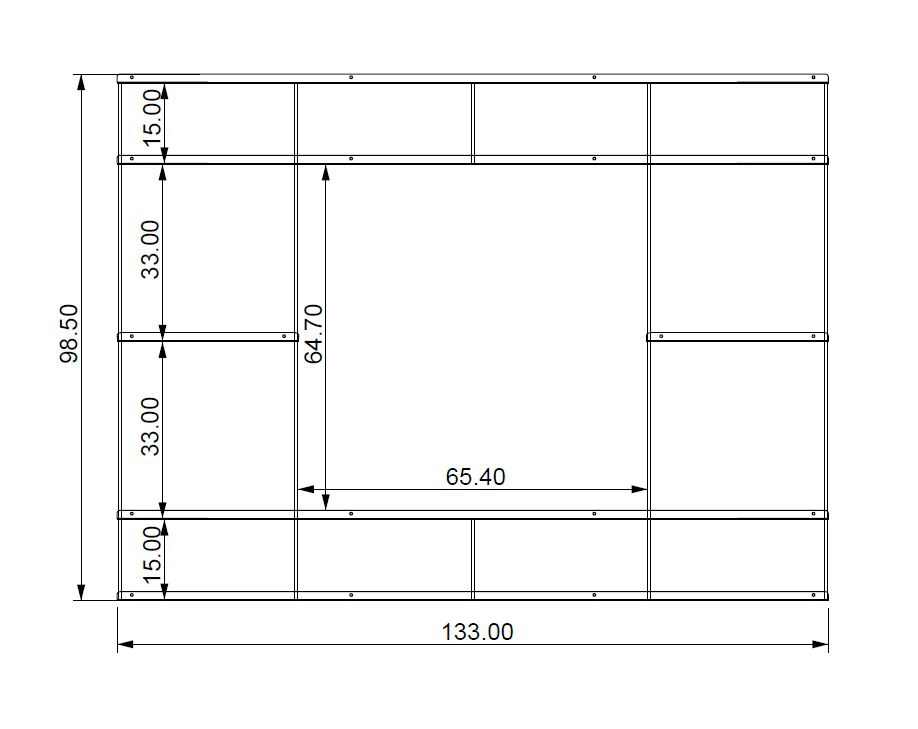 KRIPTONITE bibliothèque murale KROSSING composition 33
