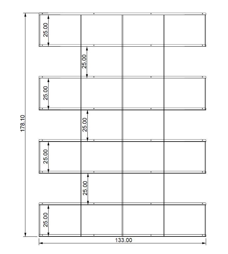 KRIPTONITE bibliothèque murale KROSSING composition 39