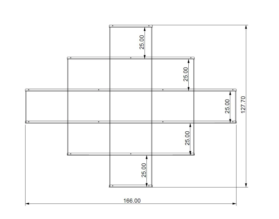 KRIPTONITE bibliothèque murale KROSSING composition 42