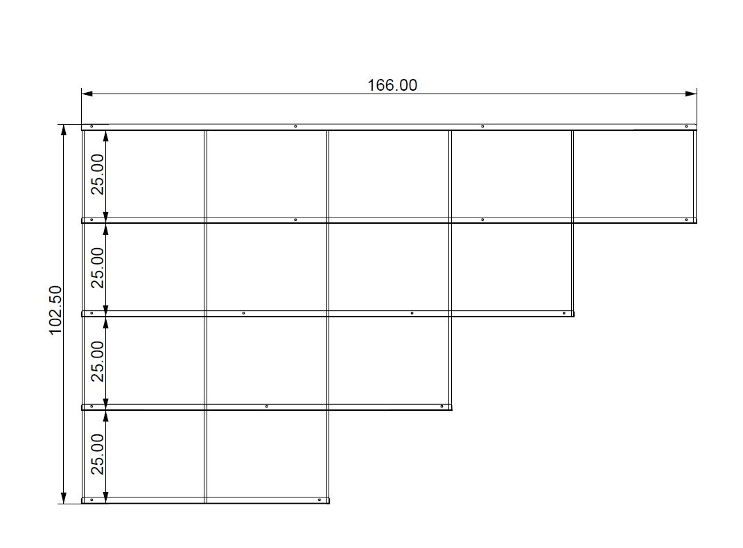 KRIPTONITE bibliothèque murale KROSSING composition 46