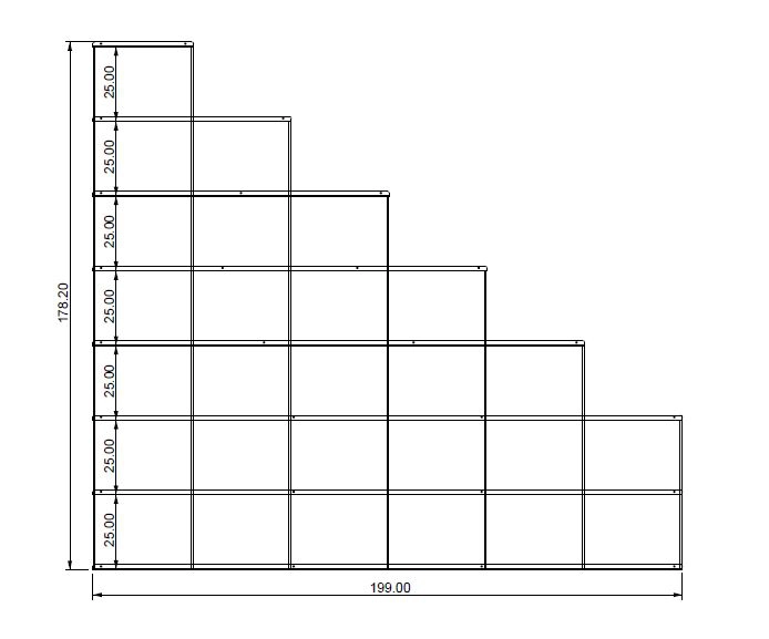 KRIPTONITE bibliothèque murale KROSSING composition 66