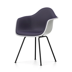 VITRA chaise fauteuil avec rembourrage total et base noire Eames Plastic Armchair DAX NOUVELLES DIMENSIONS